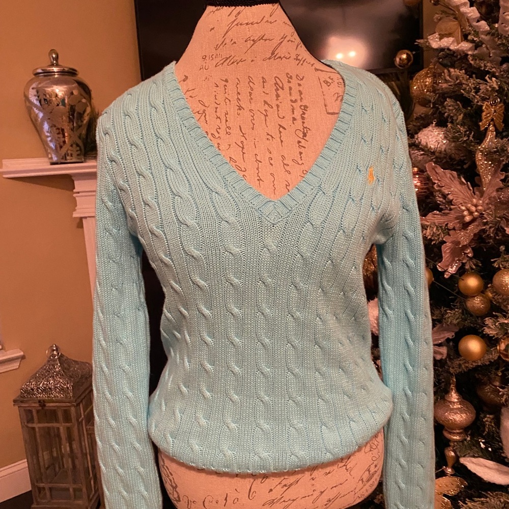 Turquoise Polo By Ralph Lauren Sweater